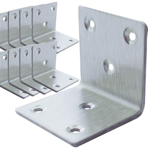 2 metal corner brackets or braces|stainless steel corner brackets.